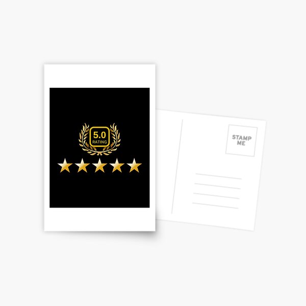 Five Star Rating Postcard for Sale by Mhayra