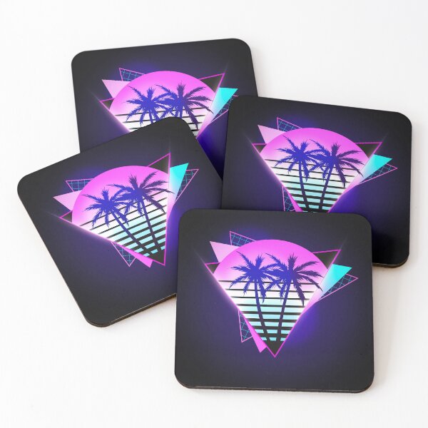 Item preview, Synthwave 80's vibes. Retro Neon Miami Graphic designed and sold by artandroam.
