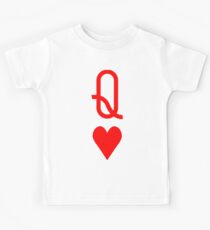 Valentine's Day Queen of hearts symbol Kids Tee