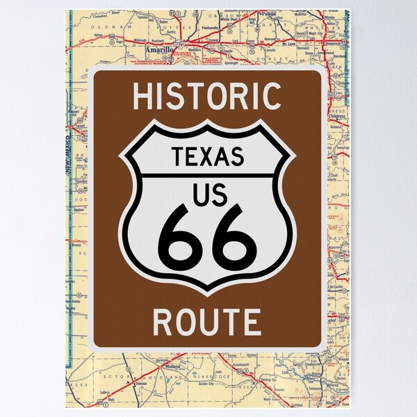 Item preview, Historic Route 66 Texas Marker designed and sold by Enzwell.