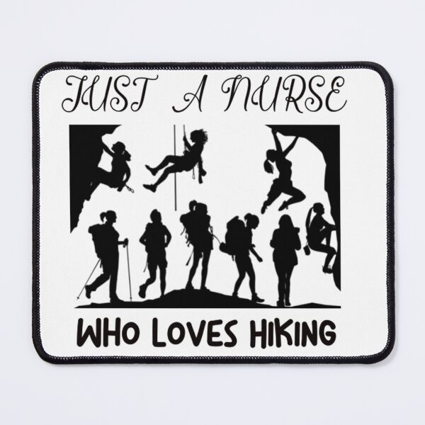 Item preview, Just A Nurse Who Loves Hiking designed and sold by justu-.