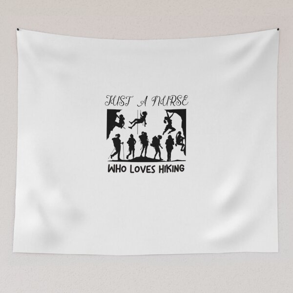 Item preview, Just A Nurse Who Loves Hiking designed and sold by justu-.