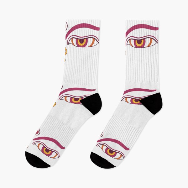 Item preview, EYES OF BUDDHA-pink and mint designed and sold by BEATRIZ ABAITUA.