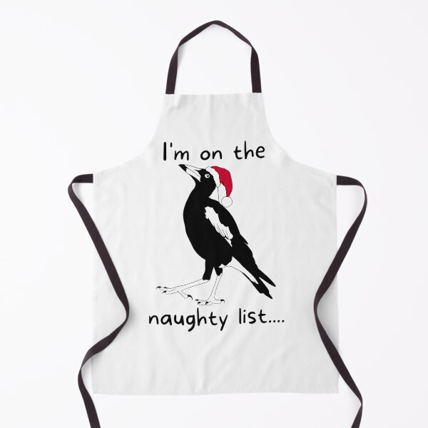 Item preview, I'm on the naughty list magpie Christmas designed and sold by aussiemaggieluv.