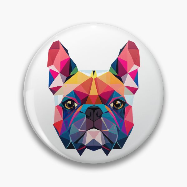 Item preview, French Bulldog Geometric  Portrait - Vibrant designed and sold by Bondoboxy.