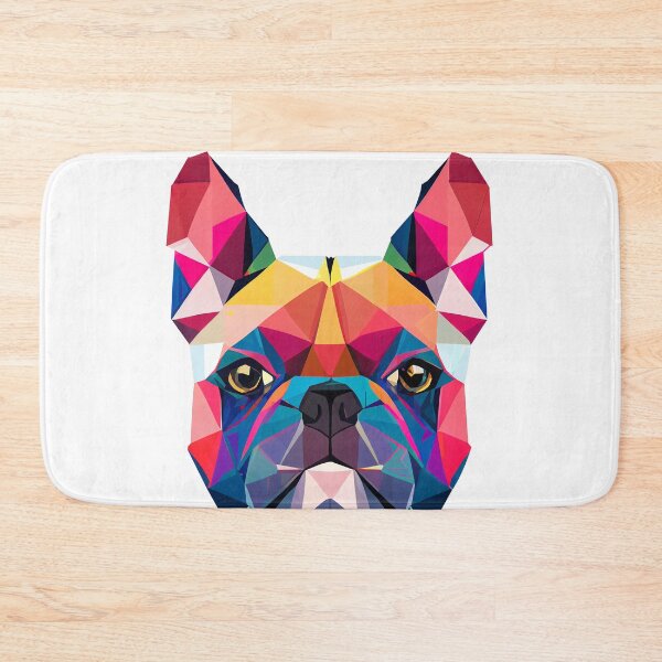 Item preview, French Bulldog Geometric  Portrait - Vibrant designed and sold by Bondoboxy.