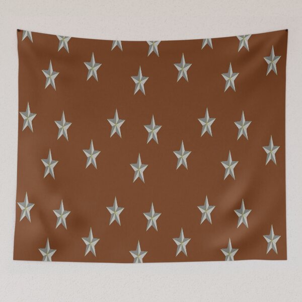Item preview, Gray stars on brown designed and sold by tetibright.