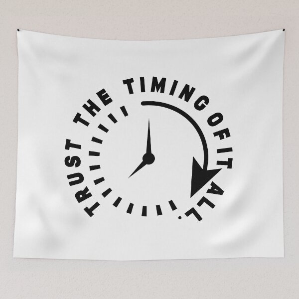 Item preview, Trust the timing of it all - Time and clock designed and sold by Stixdesigns.