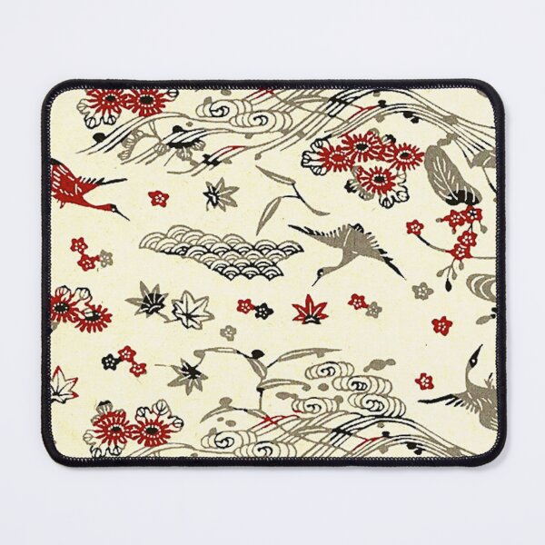 Item preview, Traditional Japanese Kimono Yukata Crane Pattern designed and sold by PatternMama.