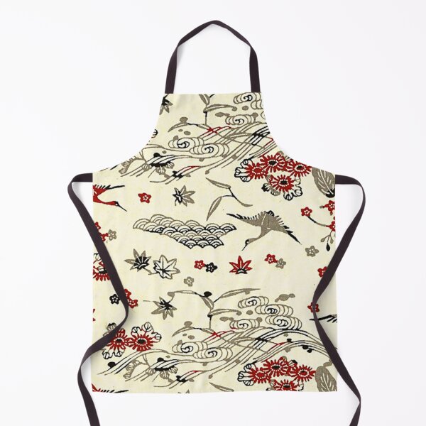 Item preview, Traditional Japanese Kimono Yukata Crane Pattern designed and sold by PatternMama.