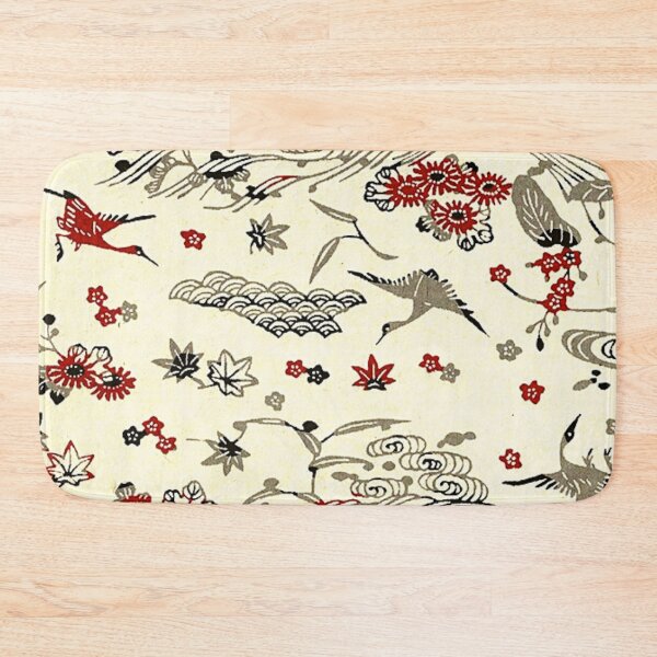 Item preview, Traditional Japanese Kimono Yukata Crane Pattern designed and sold by PatternMama.