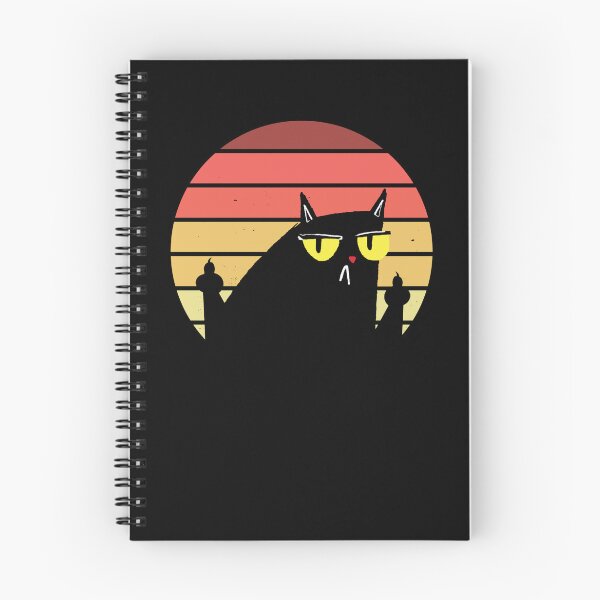 Item preview, Cat Flipping Off Retro Sunset Funny Cat Flipping Off Gear designed and sold by DynamicDesign.
