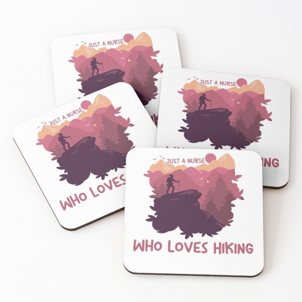 Item preview, Just A Nurse Who Loves Hiking designed and sold by justu-.