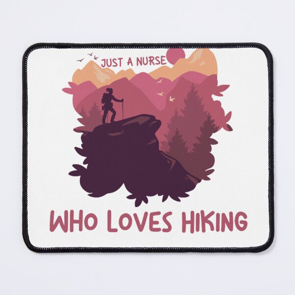Item preview, Just A Nurse Who Loves Hiking designed and sold by justu-.
