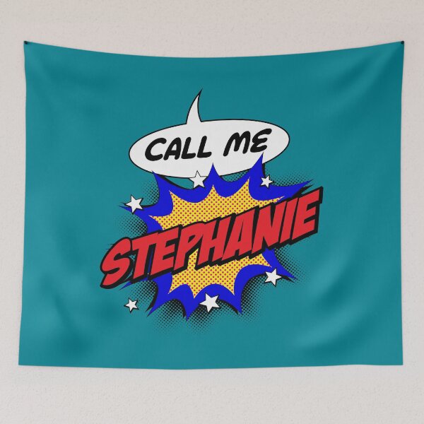 Item preview, Personalised Call Me Stephanie Pop Art Comic Design designed and sold by CandOCreative.