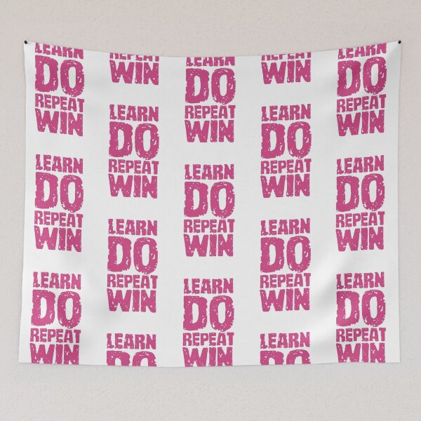 Item preview, Learn Do Repeat Win Motivational quote designed and sold by Giovanni-c.