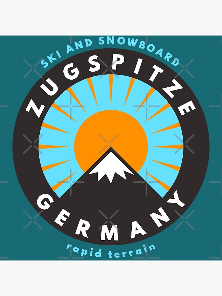 &amp;quot;Zugspitze, Germany Ski Resort&amp;quot; Poster for Sale by RapidTerrain | Redbubble