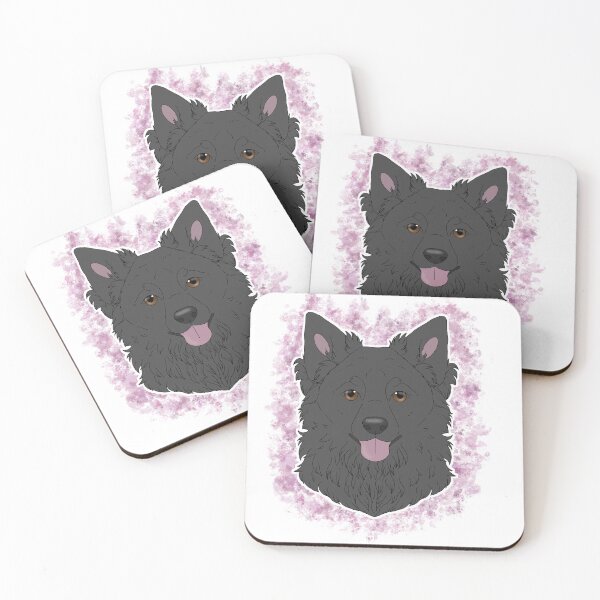 Item preview, Mudi/Croatian Sheepdog - Black Watercolour designed and sold by Cynthiaetal.