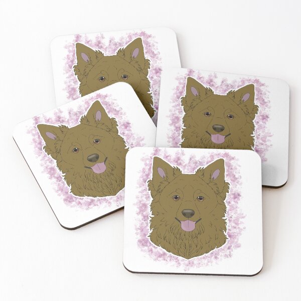 Item preview, Mudi - Brown Watercolour designed and sold by Cynthiaetal.