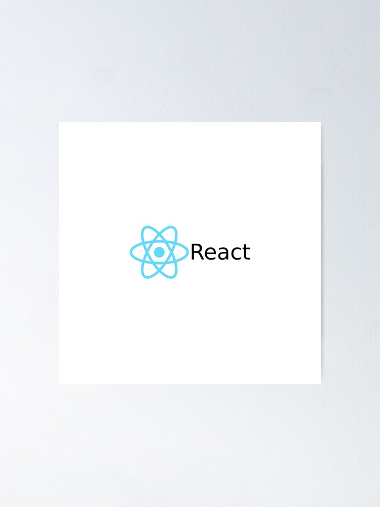 "React js" Poster for Sale by localhostshop | Redbubble