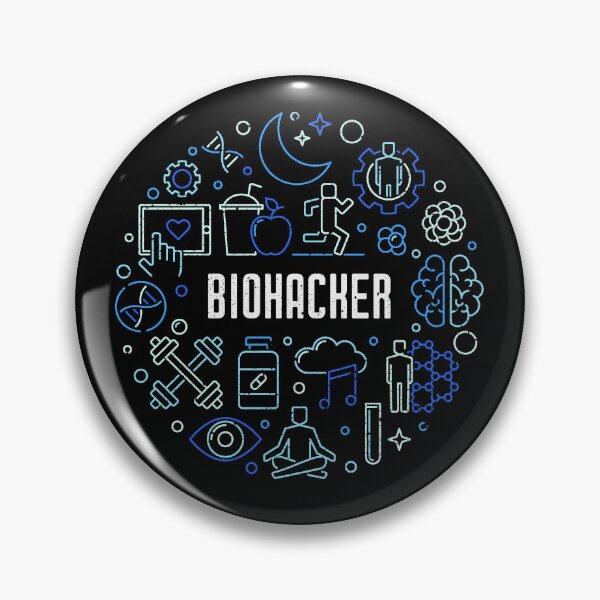 Item preview, Biohacker - Biohacking and Biotechnology blue round distressed design for Biohackers designed and sold by venomousvector.