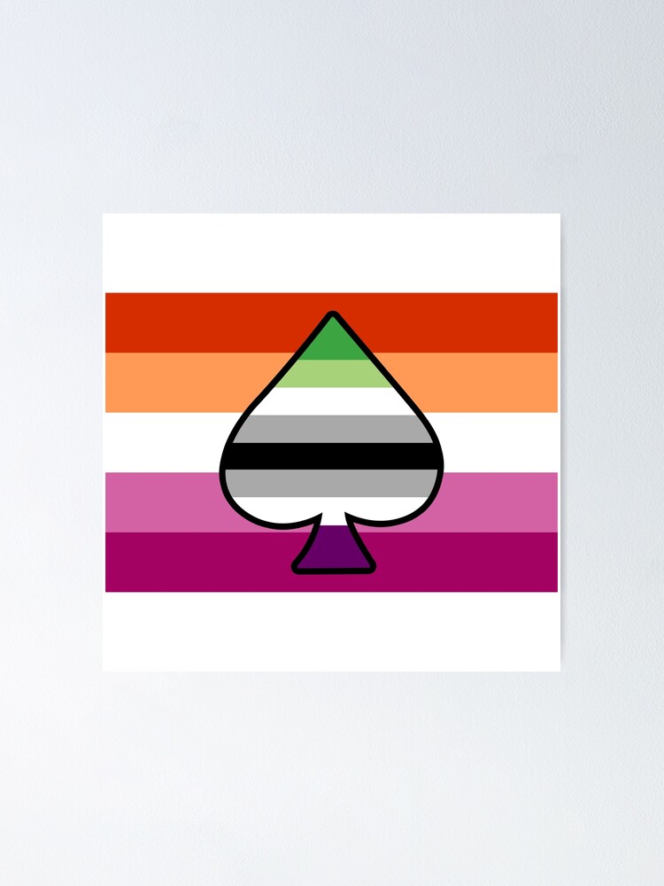 Aroace And Lesbian Pride Flag With Ace Of Spades Poster For Sale By Lunyssa Redbubble 1375