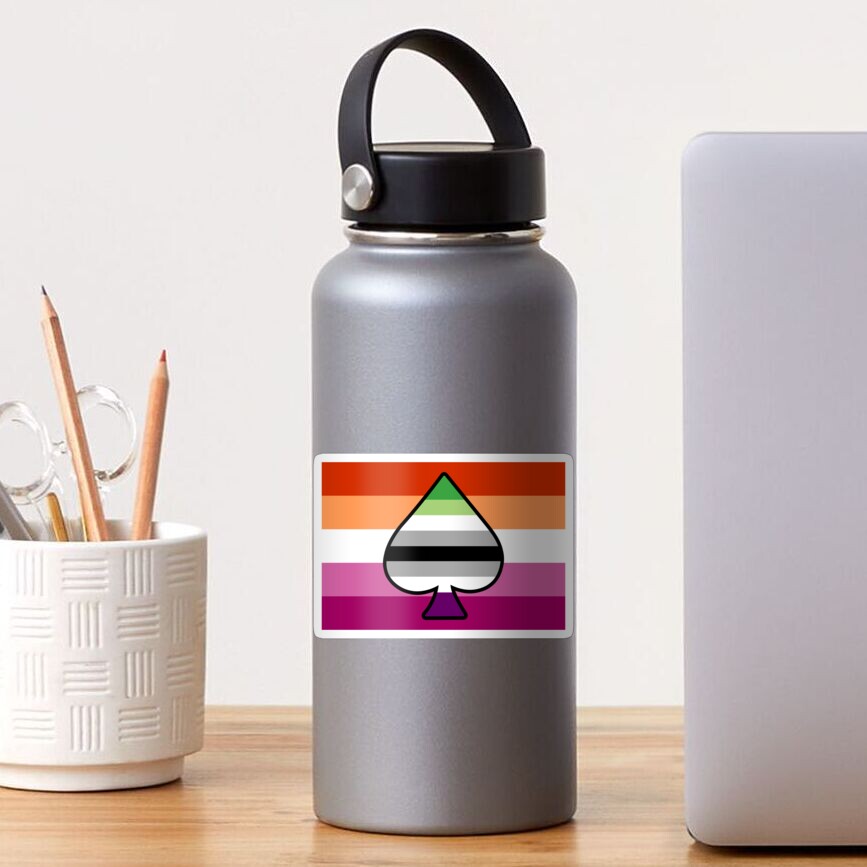 Aroace And Lesbian Pride Flag With Ace Of Spades Sticker For Sale By Lunyssa Redbubble 9590