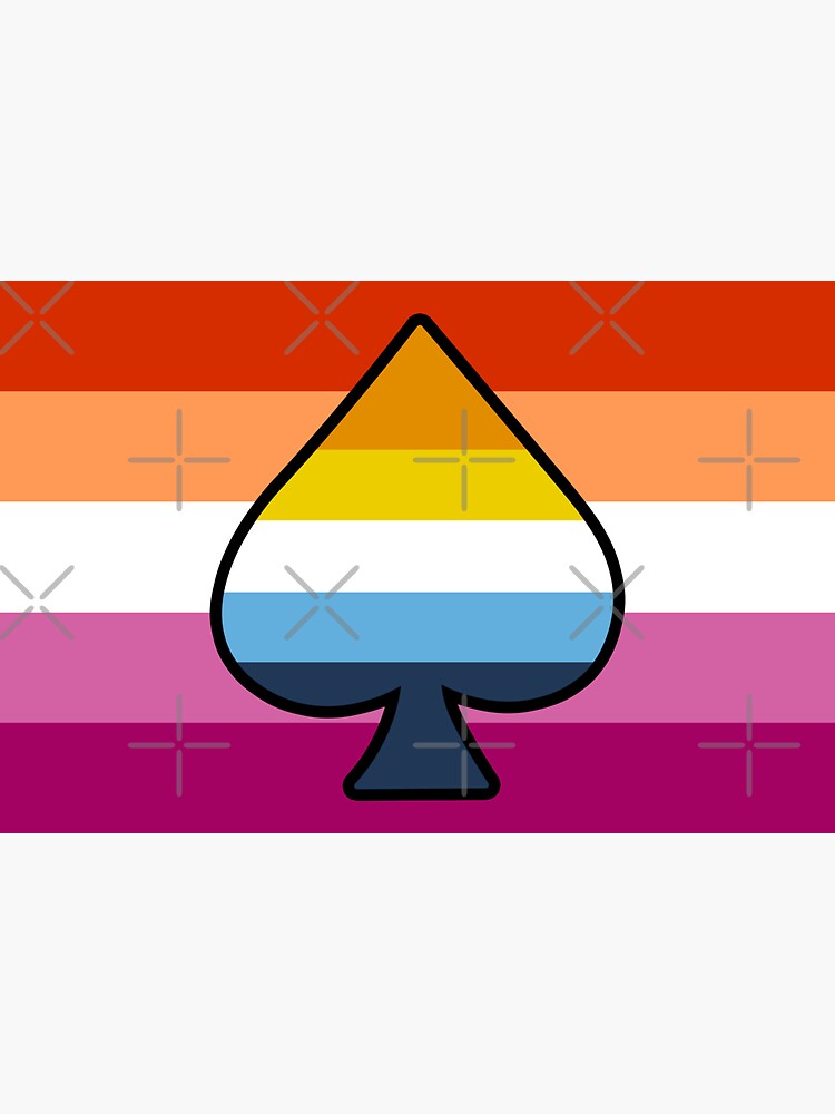 Aroace And Lesbian Pride Flag With Ace Of Spades Sticker For Sale By Lunyssa Redbubble 3713