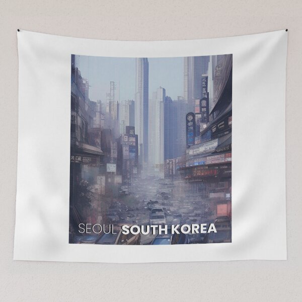 Artikelvorschau, Seoul, Südkorea entworfen und verkauft von Places On Earth.