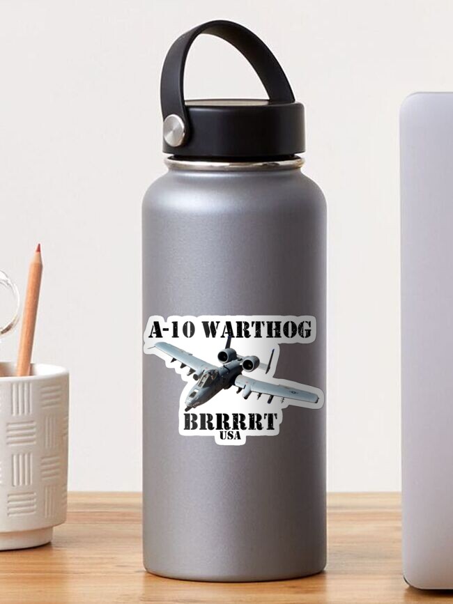Imagen 1 de 3, Pegatina con la obra A-10 Warthog Military Airplane A10 Thunderbird BRRRRRT Gear, diseñada y vendida por DynamicDesign.
