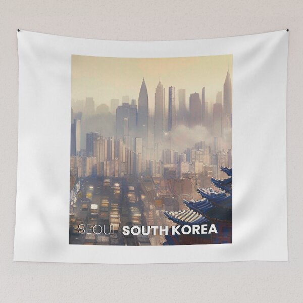 Artikelvorschau, Seoul, Südkorea entworfen und verkauft von Places On Earth.