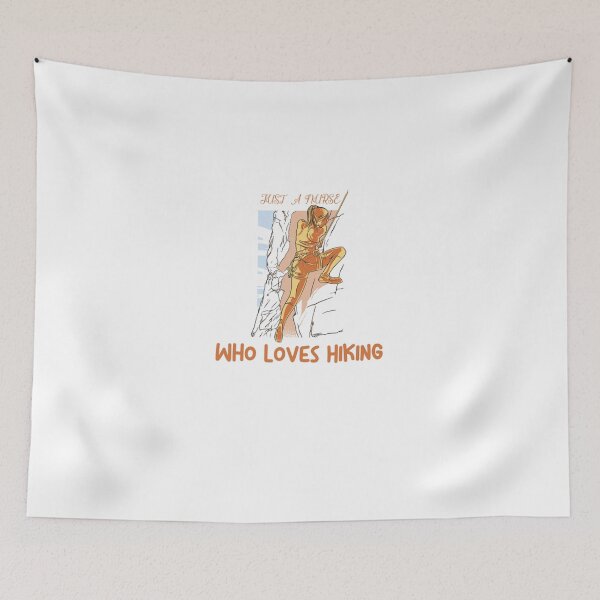 Item preview, Just A Nurse Who Loves Hiking designed and sold by justu-.
