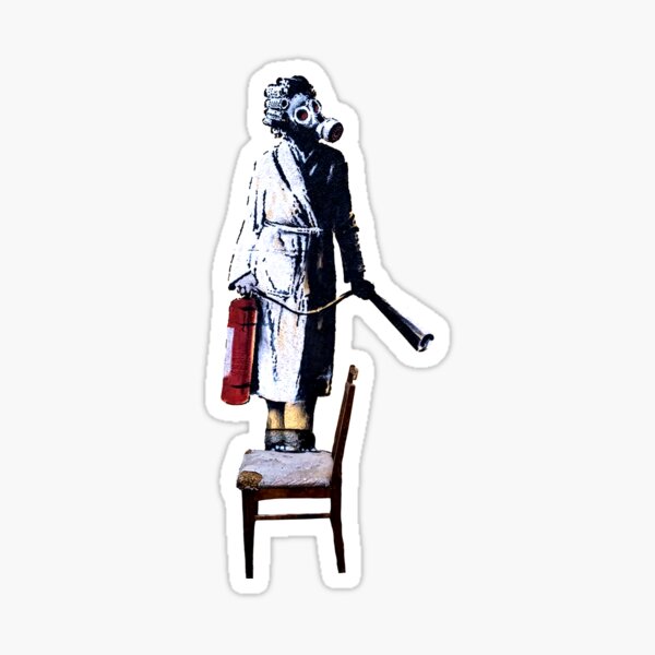 Artikel-Vorschau von Banksy - ukrainische Hausfrauenkämpferin, designt und verkauft von STREETARTCORNER.