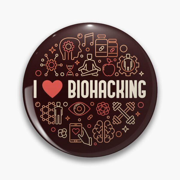 Item preview, I Love Biohacking - Biotechnology Round Creative Design for Biohackers designed and sold by venomousvector.