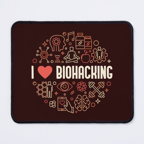 Item preview, I Love Biohacking - Biotechnology Round Creative Design for Biohackers designed and sold by venomousvector.