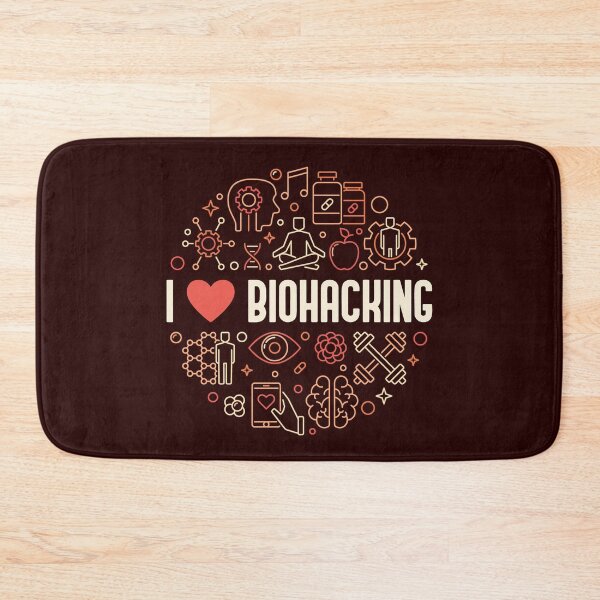 Item preview, I Love Biohacking - Biotechnology Round Creative Design for Biohackers designed and sold by venomousvector.