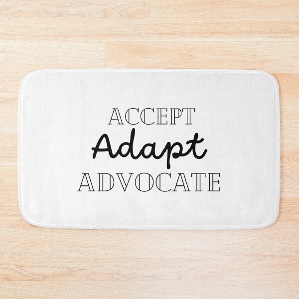 Item preview, Accept Adapt Advocate | School Psychologist designed and sold by BopleDesigns.