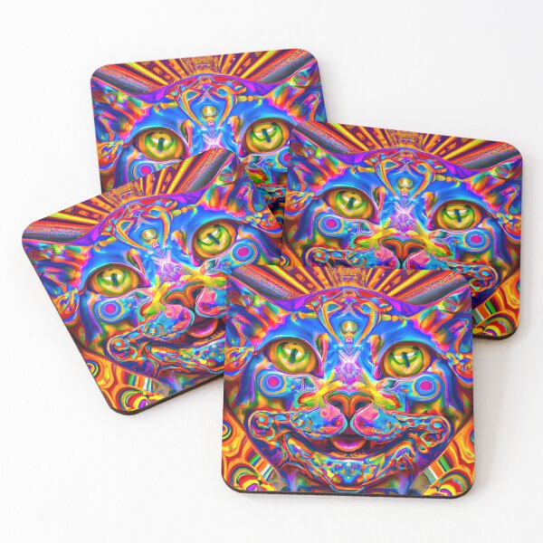 Item preview, Kosmic Kitty (5) - Trippy Psychedelic Cat designed and sold by TheThirdEye.