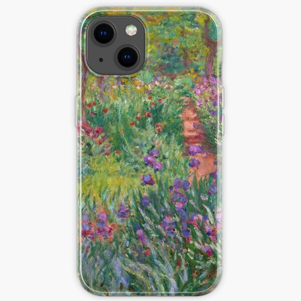 Vintage Claude Monet The Iris Garden at Givemy 1900 Fine Art iPhone Soft Case