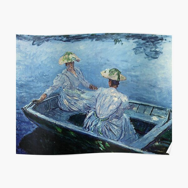 Prints Giclée Art & Collectibles In the Norvegienne Boat at Giverny ...