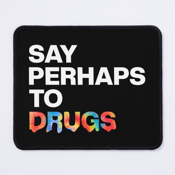 Item preview, Say Perhaps To Drugs Retro Tie Dye Rainbow designed and sold by JulianoZn97.