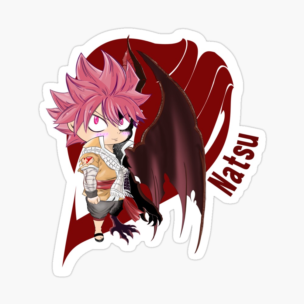 Natsu Dragneel Dragon Trained (Fairy Tail) Premium Art Print