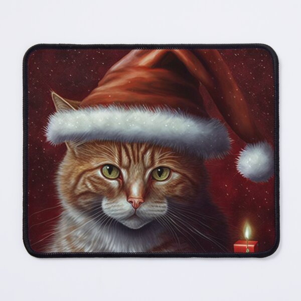 Item preview, Beautiful kitten wearing Santas hat designed and sold by Nisyo.