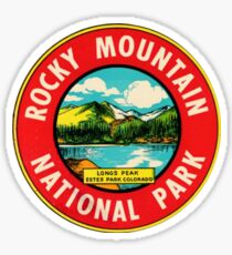 Rocky Mountain National Park Colorado Vintage Decal - Longs Peak Sticker