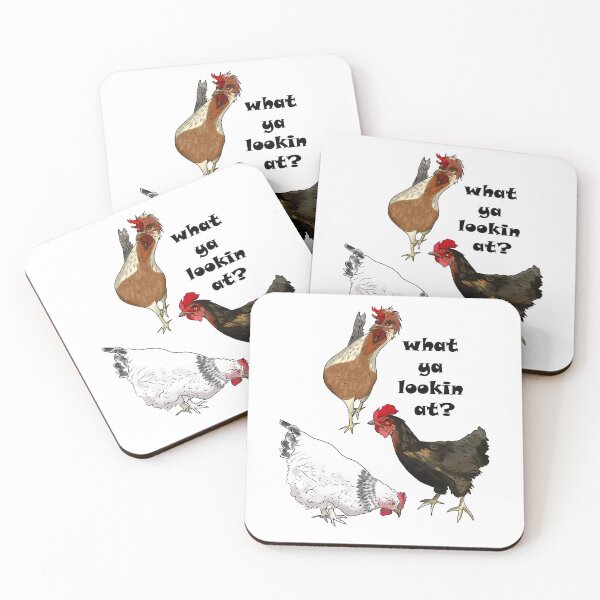Item preview, cartoon chickens designed and sold by BeingNow.