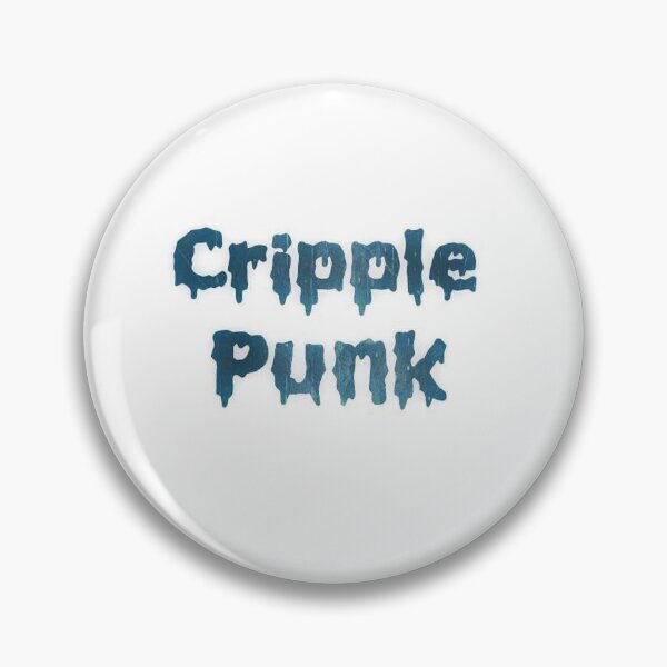 Item preview, Cripple Punk white and blue pin designed and sold by SophieAlexandra.