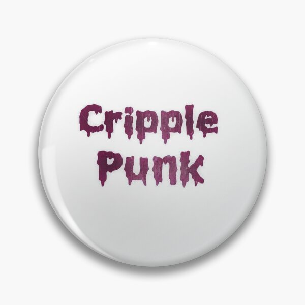 Item preview, Cripple Punk pink and white pin designed and sold by SophieAlexandra.