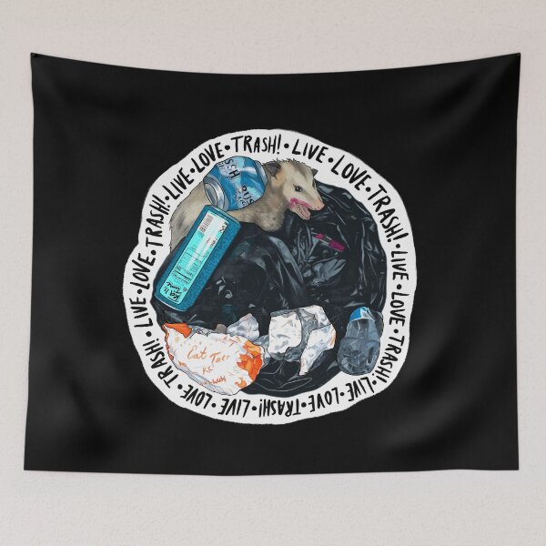 Item preview, Trash Opossum Wearing Lipstick Digging In Trash - Live, Love, TRASH! designed and sold by iamgirl1.
