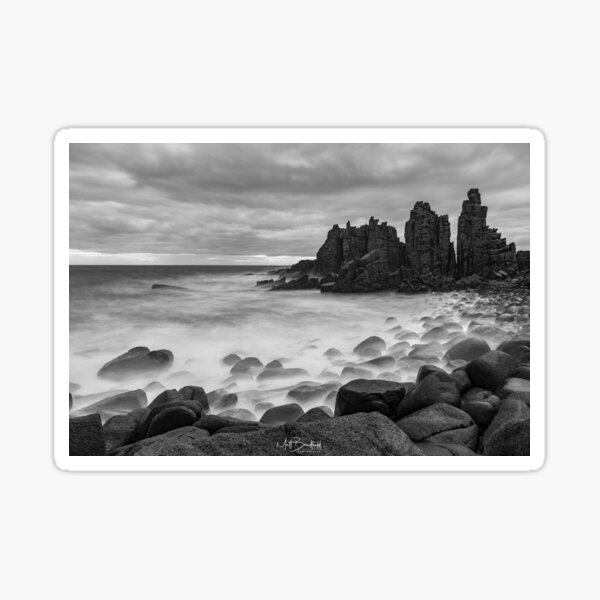 Item preview, The Pinnacles Cape Woolamai, Phillip Island Black and white designed and sold by MattBradfield.