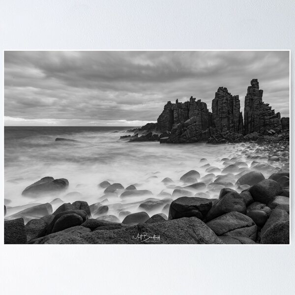 Item preview, The Pinnacles Cape Woolamai, Phillip Island Black and white designed and sold by MattBradfield.